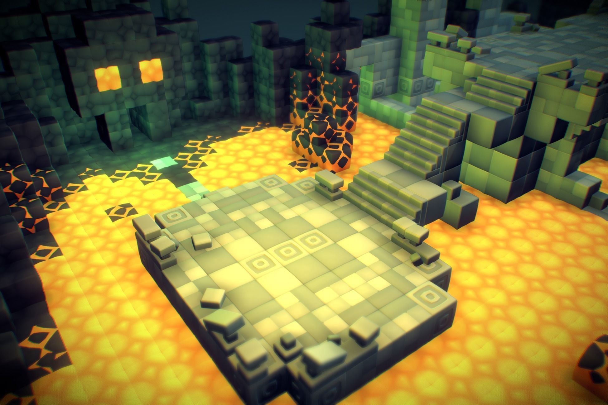 Cube World Bundle - Proto Series Low-poly 3D model_3