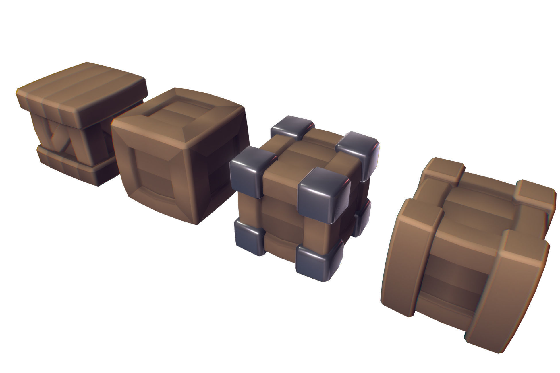 Cube World Bundle - Proto Series Low-poly 3D model_30