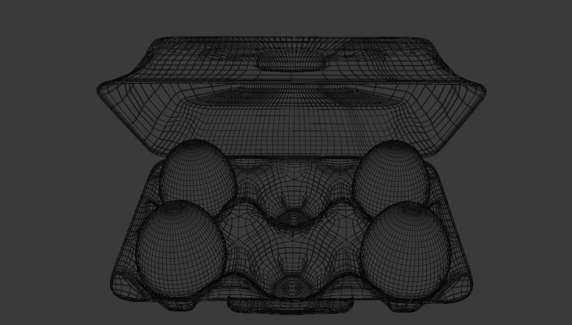 Rigged Egg Box 3D Model Including 6 Easter Eggs Low-poly 3D model_8