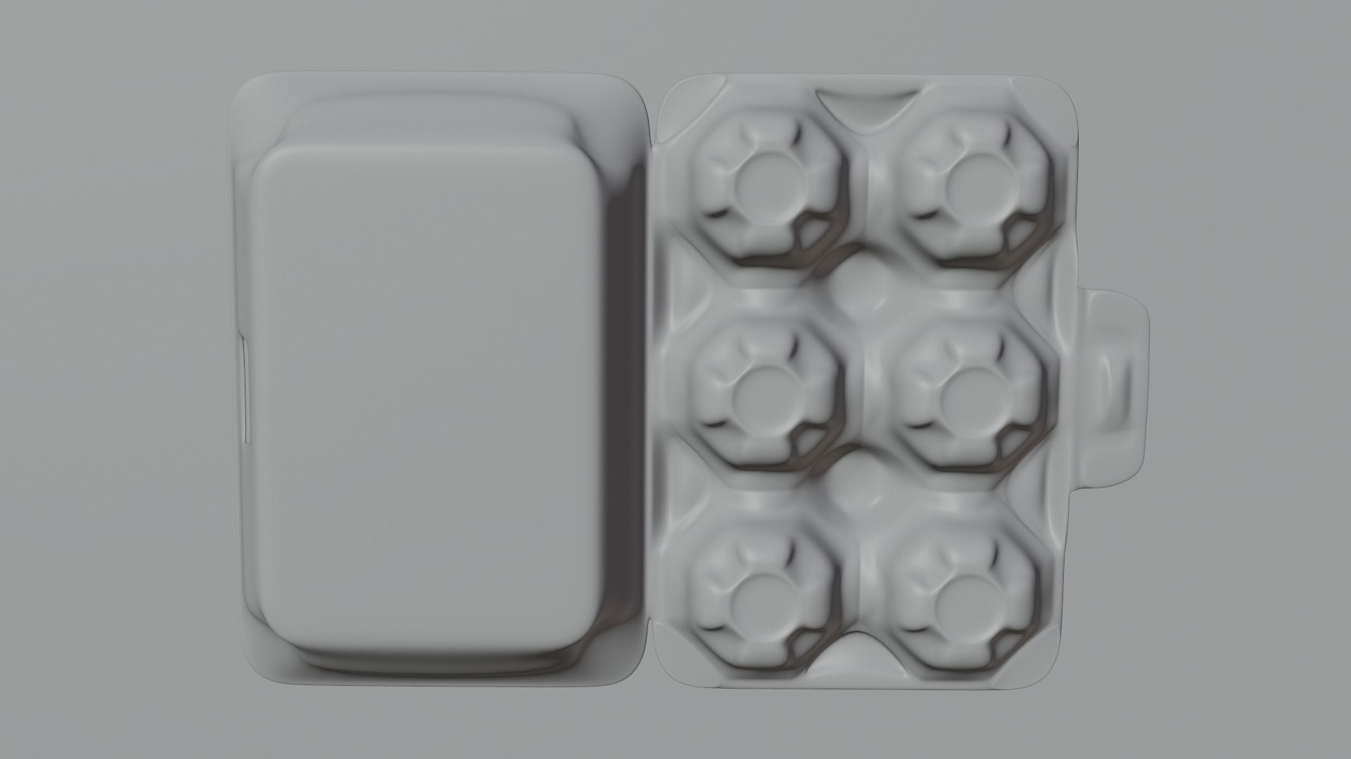 Rigged Egg Box 3D Model Including 6 Easter Eggs Low-poly 3D model_7