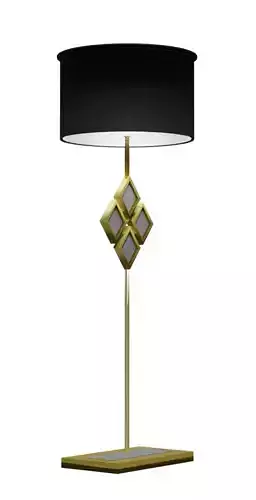 Black and Golden lamp stand