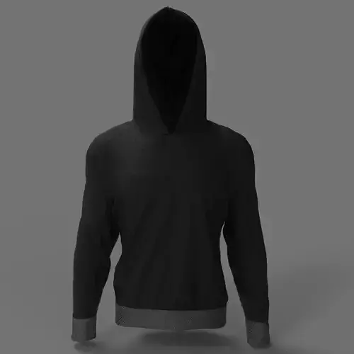 Streetwear Men Hoodie - OBJ -  4K Texture  HDRI 