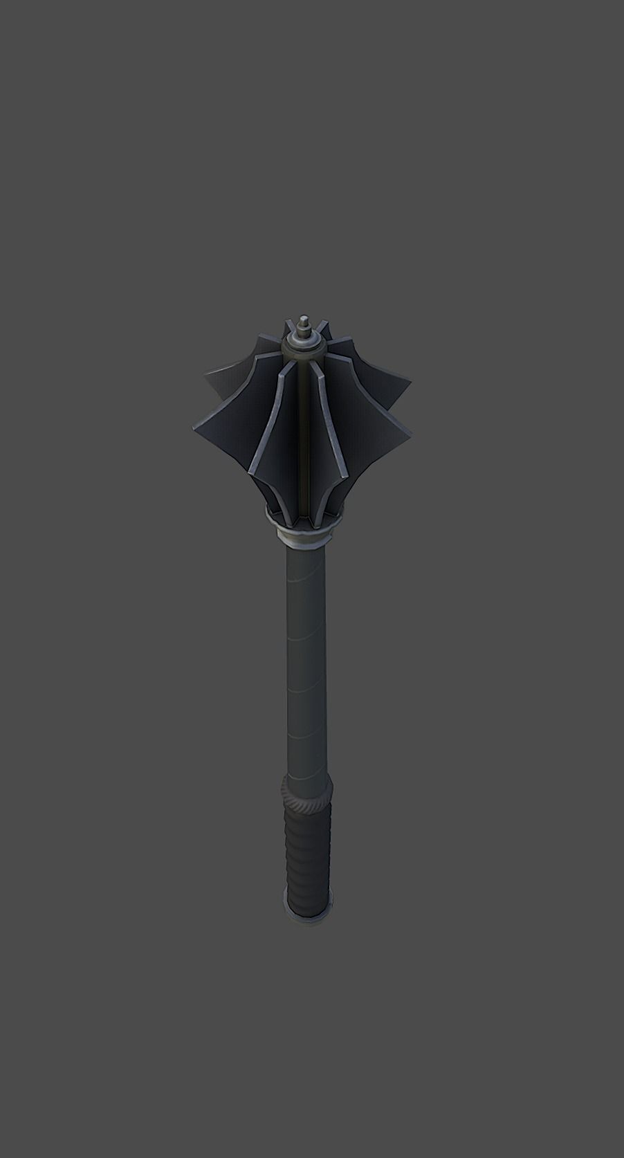 Knight Mace Low-poly 3D model_7