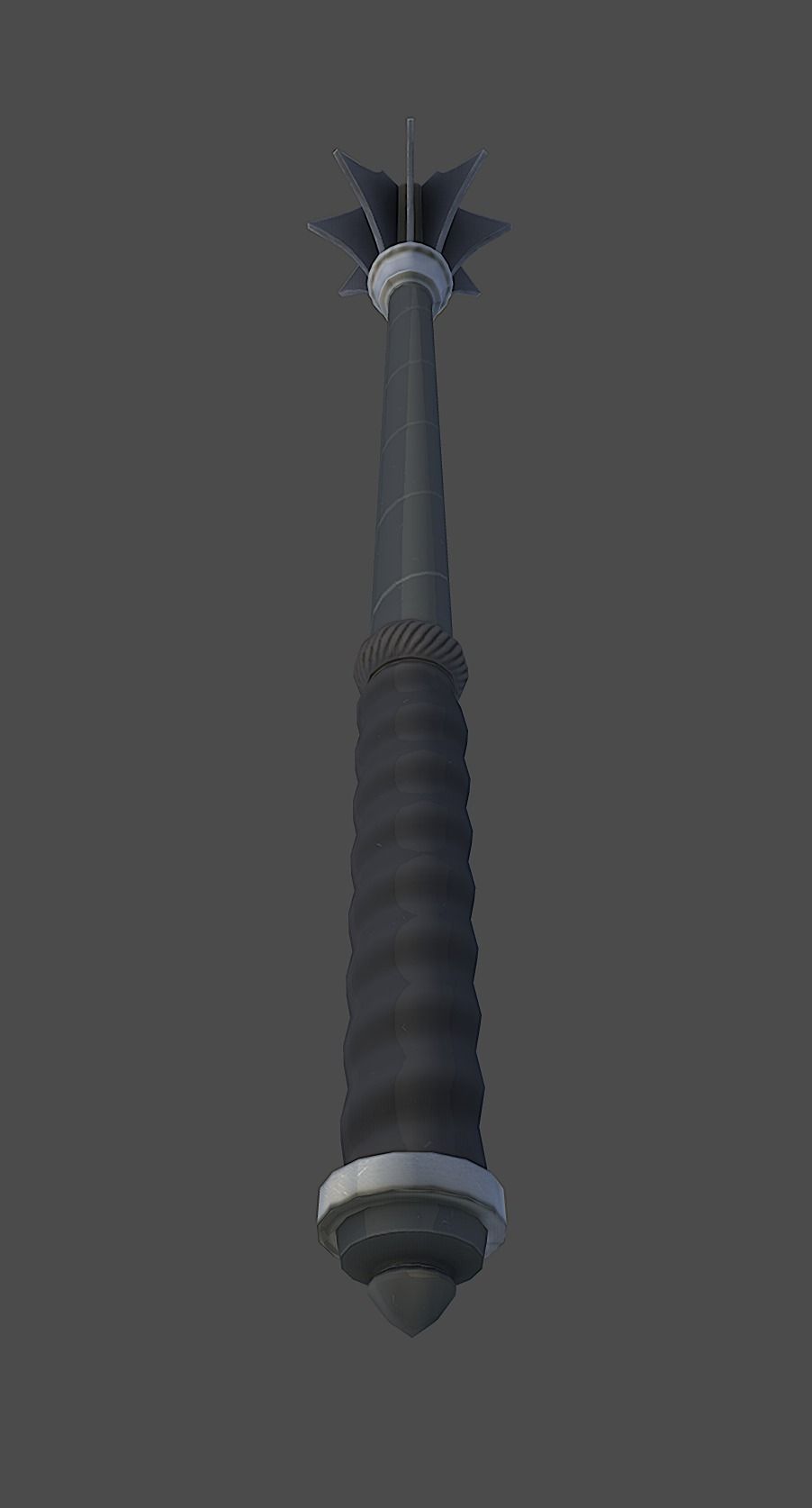 Knight Mace Low-poly 3D model_5