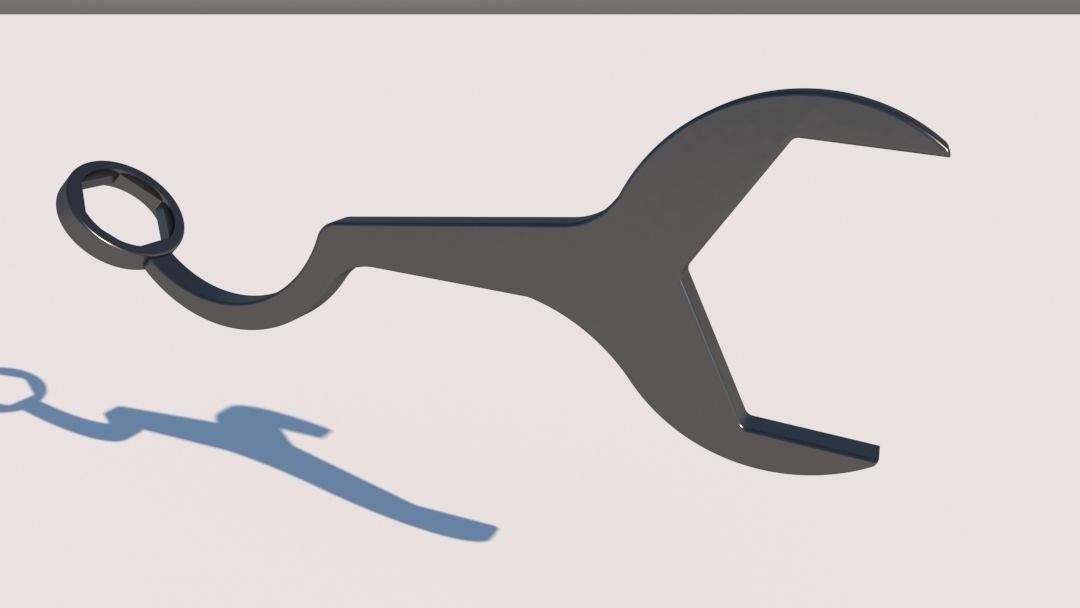 New South Wales Firemans Brigade Wrench 3D print model_1