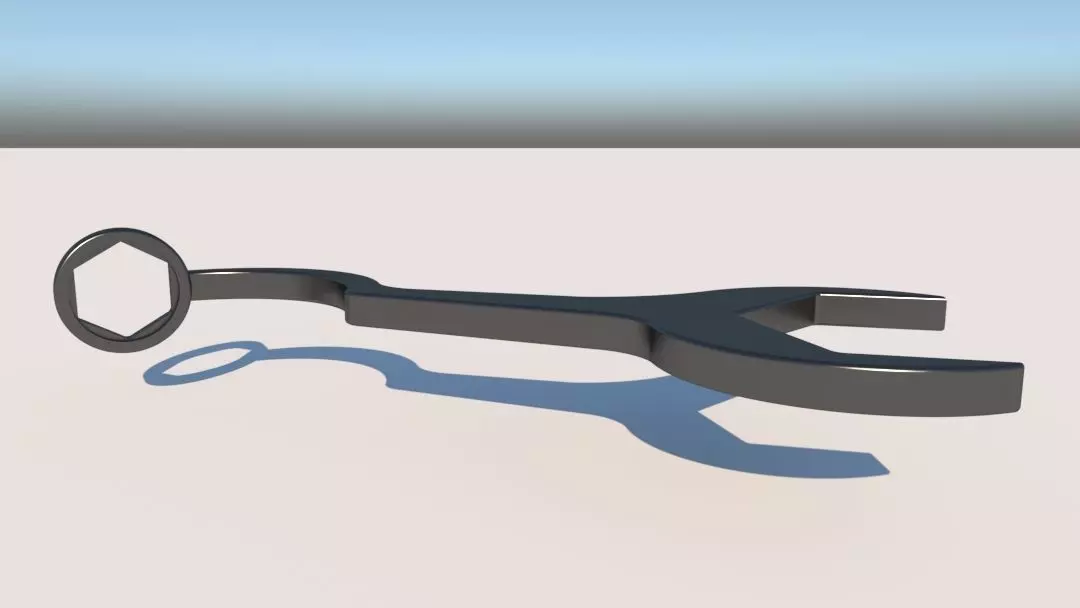 New South Wales Firemans Brigade Wrench 3D print model_0