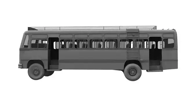 bus india detail 3d model