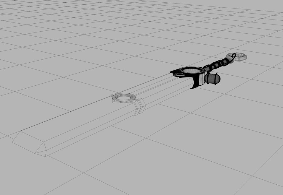 Ekko Sword 3d model 3D model_3