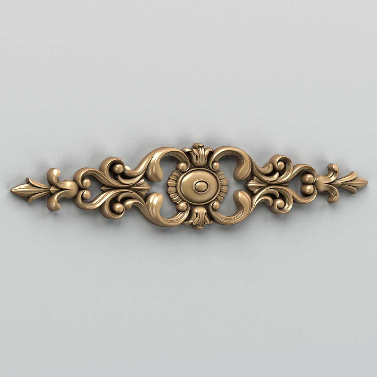Carved decor horizontal 006 3D model_2