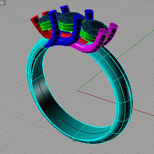Jewelry Triology Ring Anello trilogy intreccio TR41 3D print model