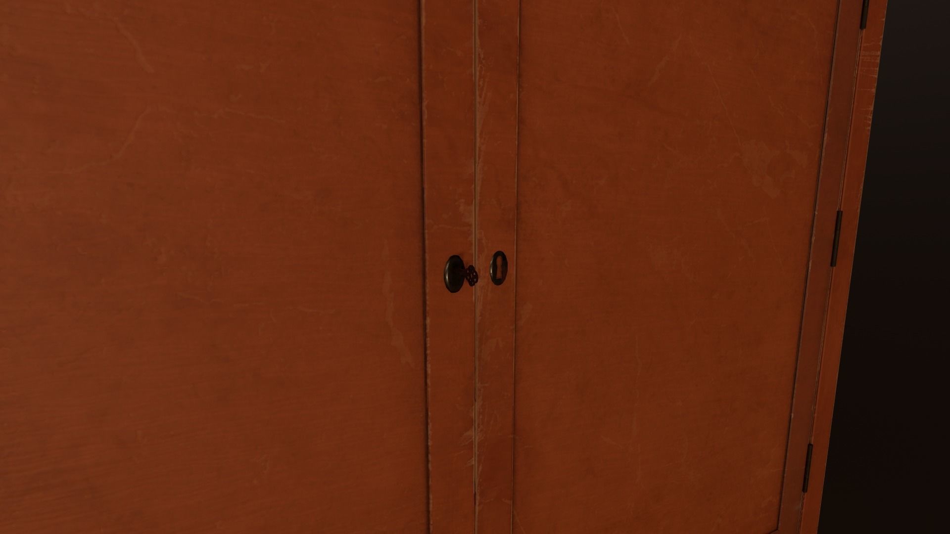 Old Cabinet - PBR Model Low-poly 3D model_13