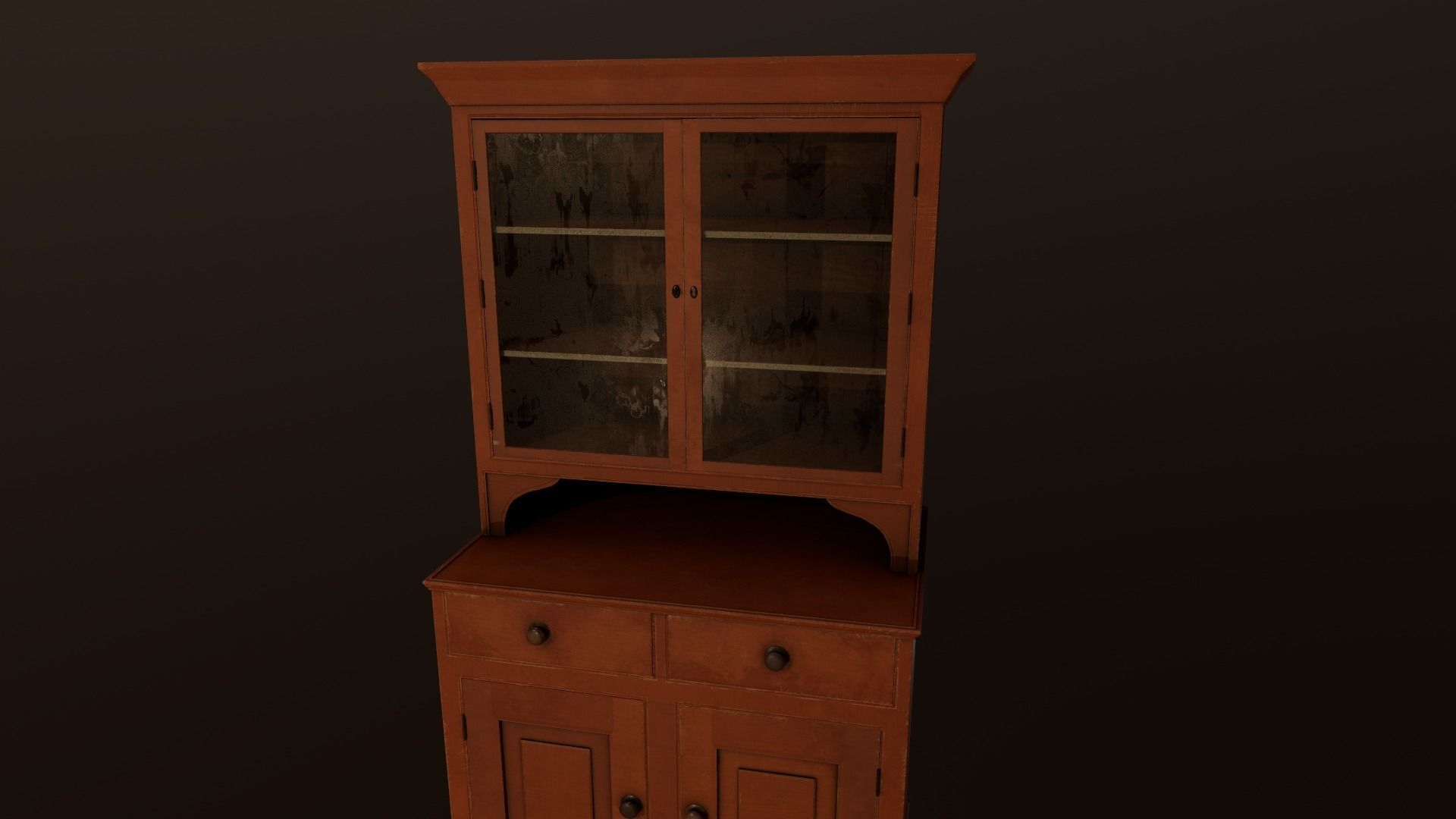 Old Cabinet - PBR Model Low-poly 3D model_18