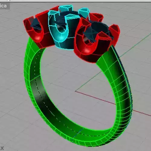 Women Trilogy Ring For Wedding Anello trilogy TR42