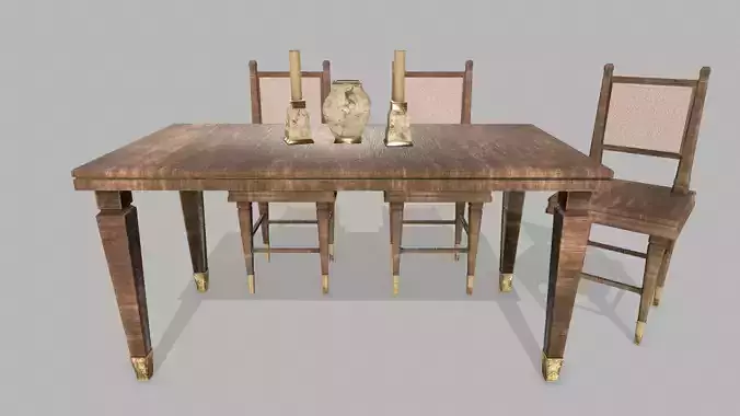 Table Set wooden chair