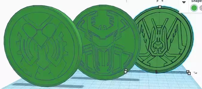 Kamen Rider OOO Gatakiriba 3D print model
