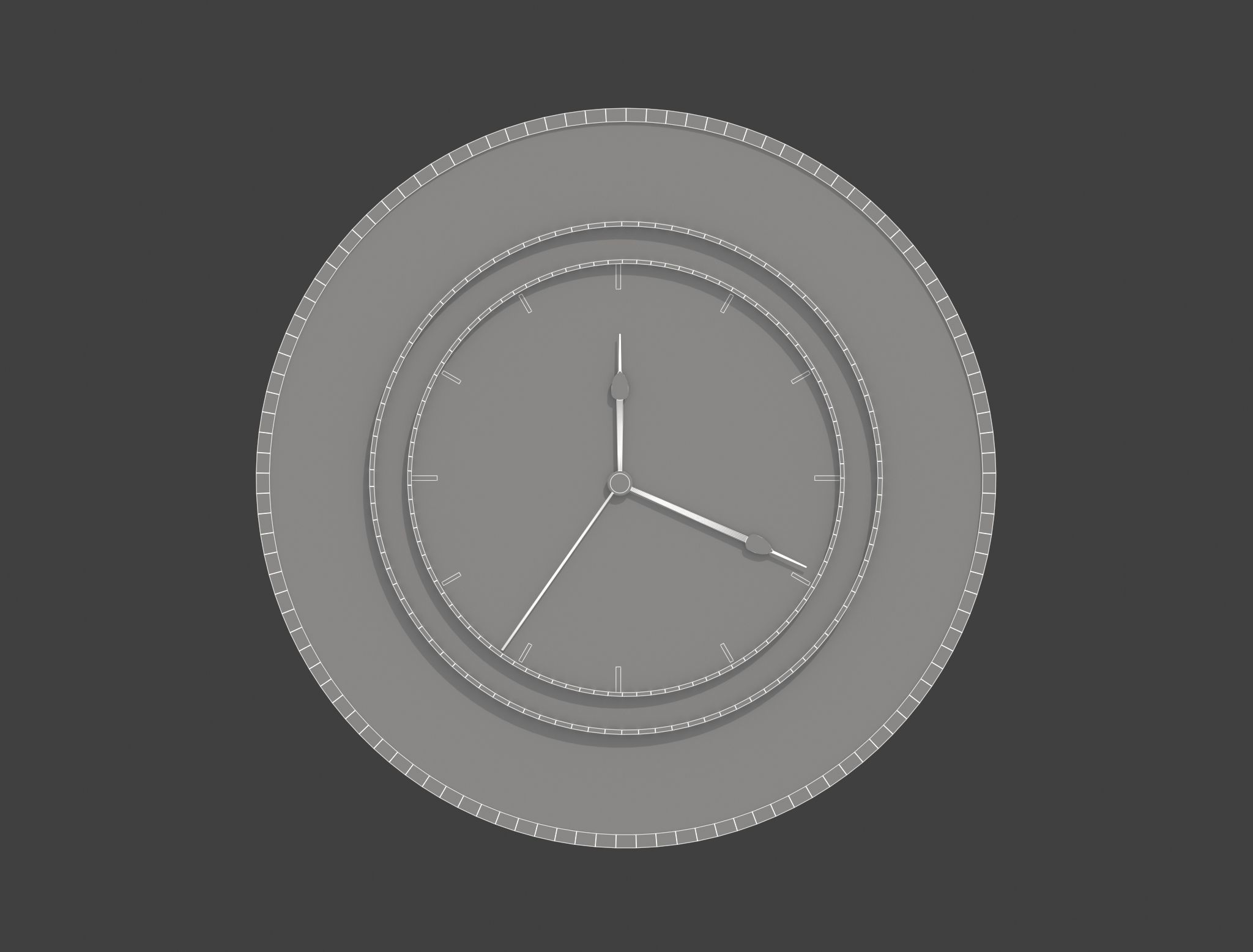 Wall Clock - Four Seasons 3D model_7