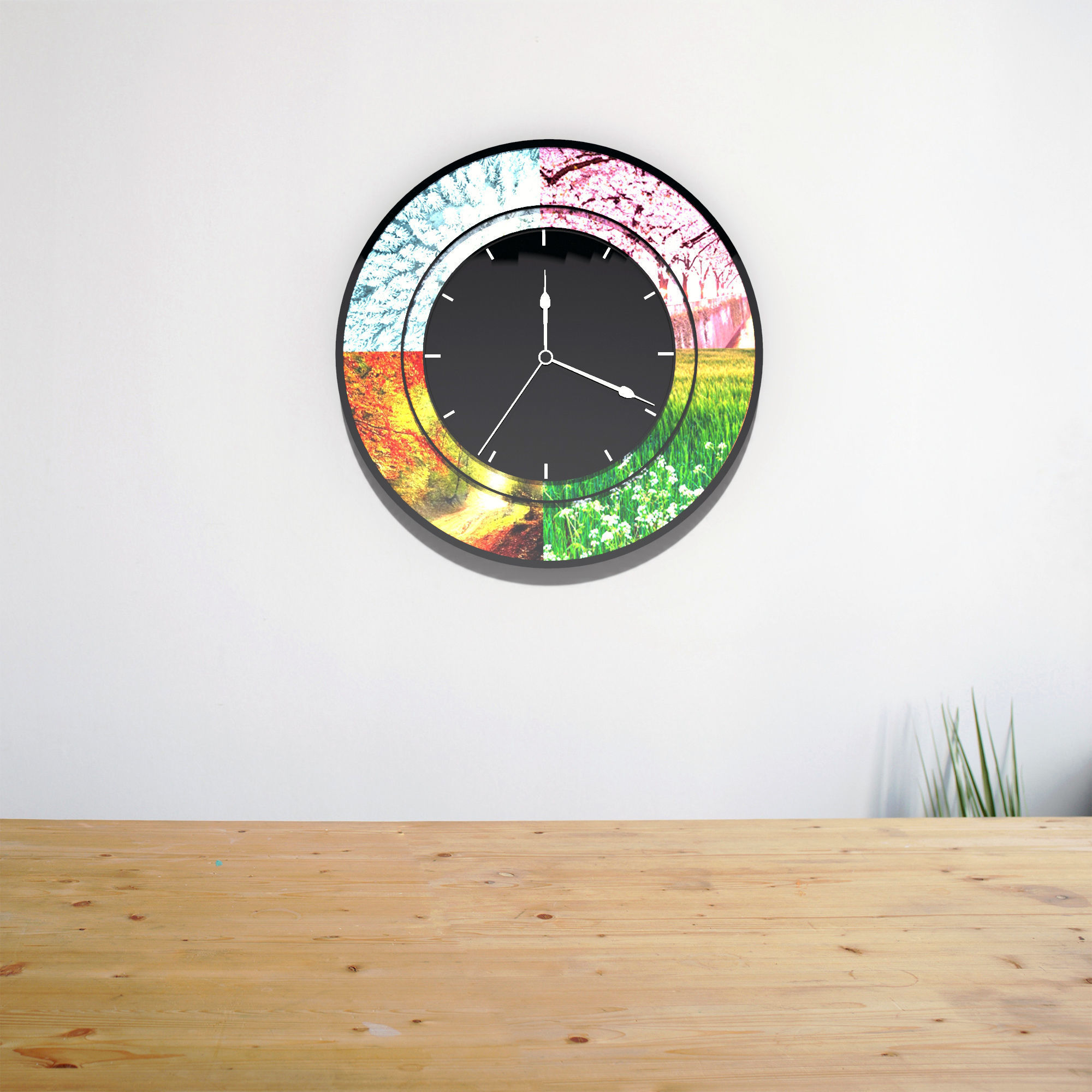 Wall Clock - Four Seasons 3D model_2