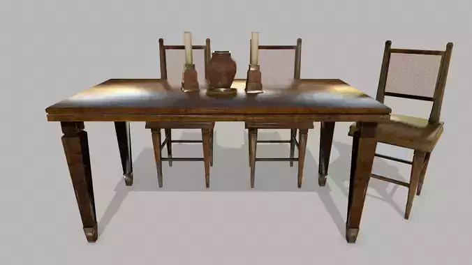 Table Set wooden chair