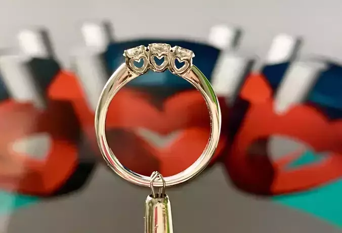 Women Trilogy Ring For Wedding Anello trilogy tr48