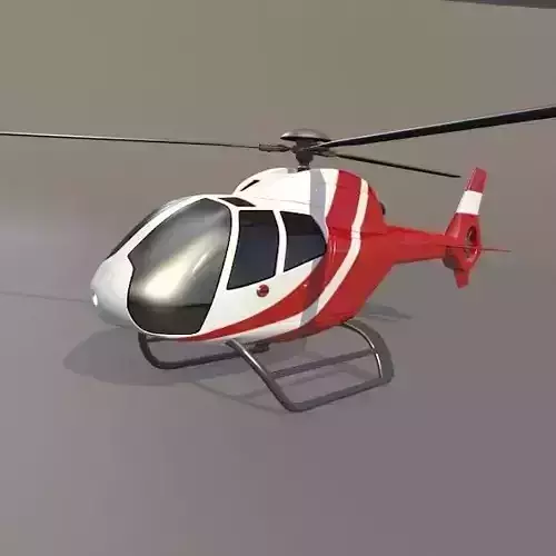 Eurocopter Colibri EC-120B civil helicopter 3D model