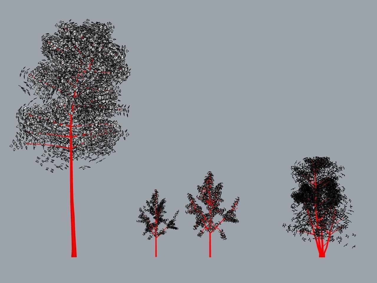 TREE PACK Low-poly 3D model_5