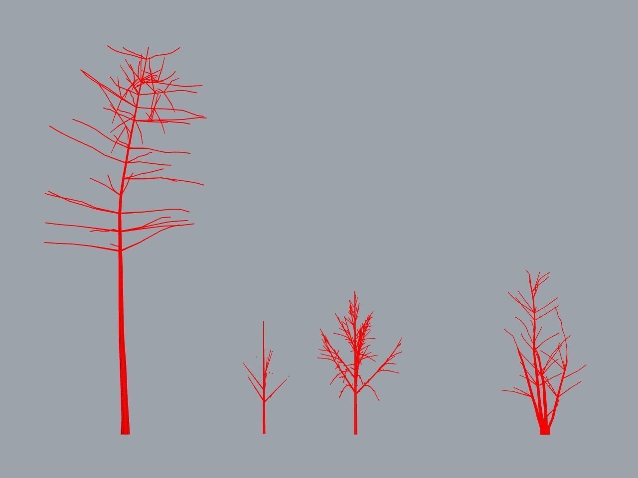 TREE PACK Low-poly 3D model_6