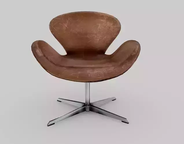 Swan Chair Low-poly 3D model