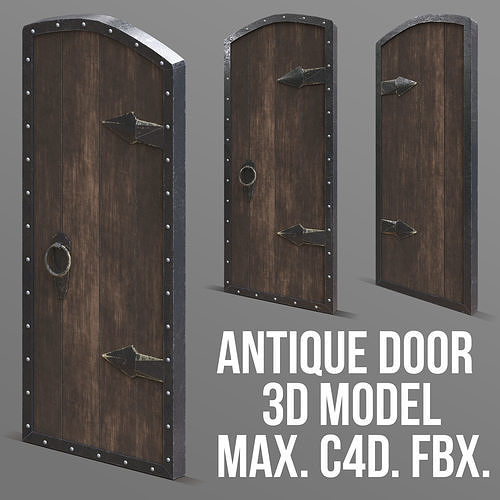 ANTIQUE DOOR Low-poly 3D model