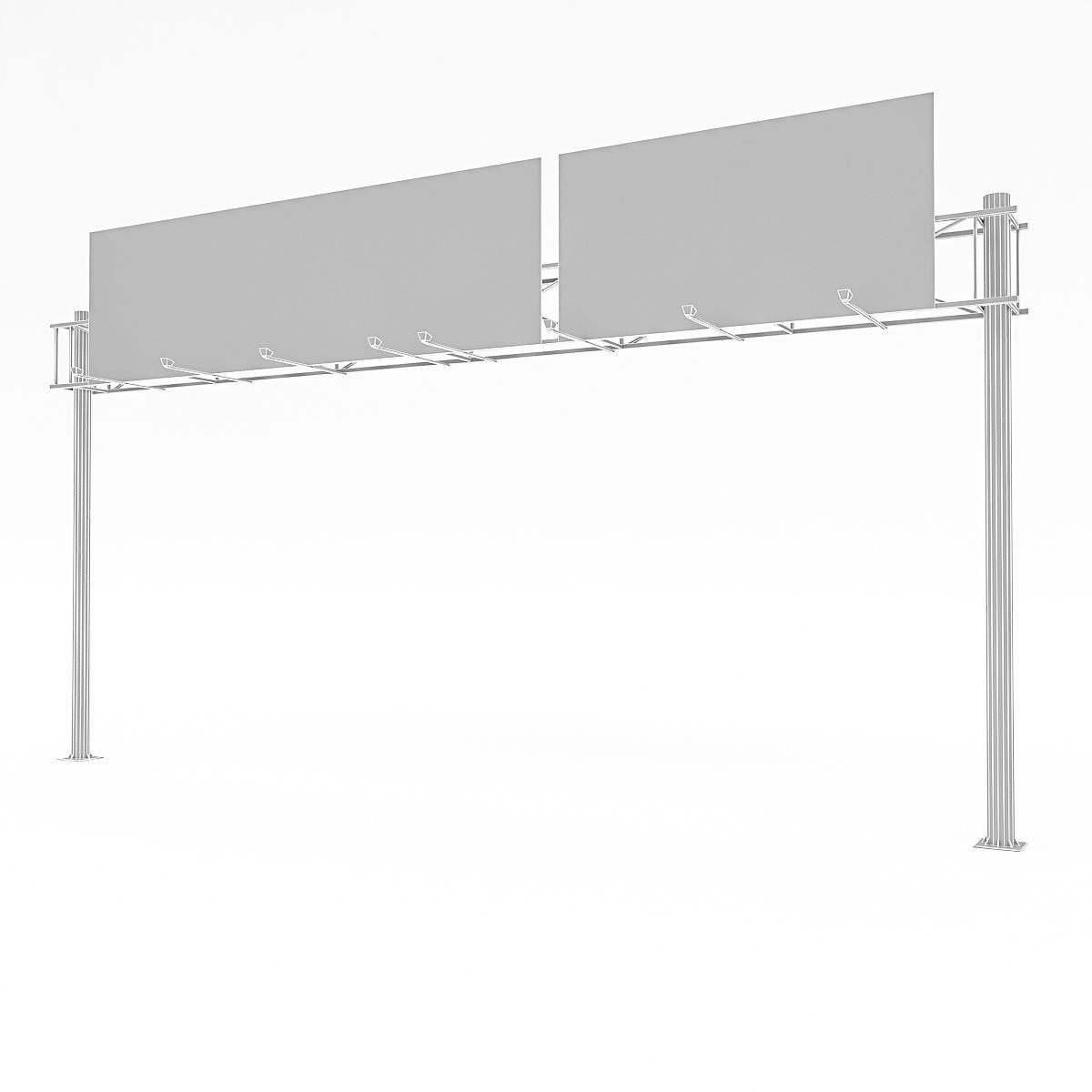 3D Traffic Sign Model 04 Low-poly 3D model_1
