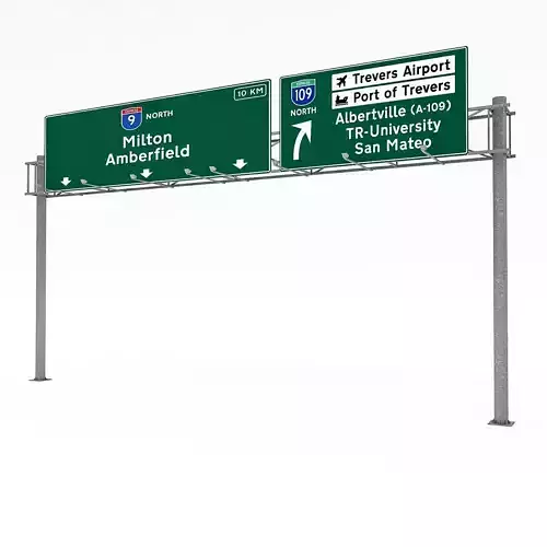 3D Traffic Sign Model 04