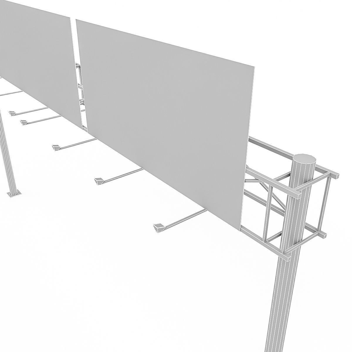 3D Traffic Sign Model 04 Low-poly 3D model_5