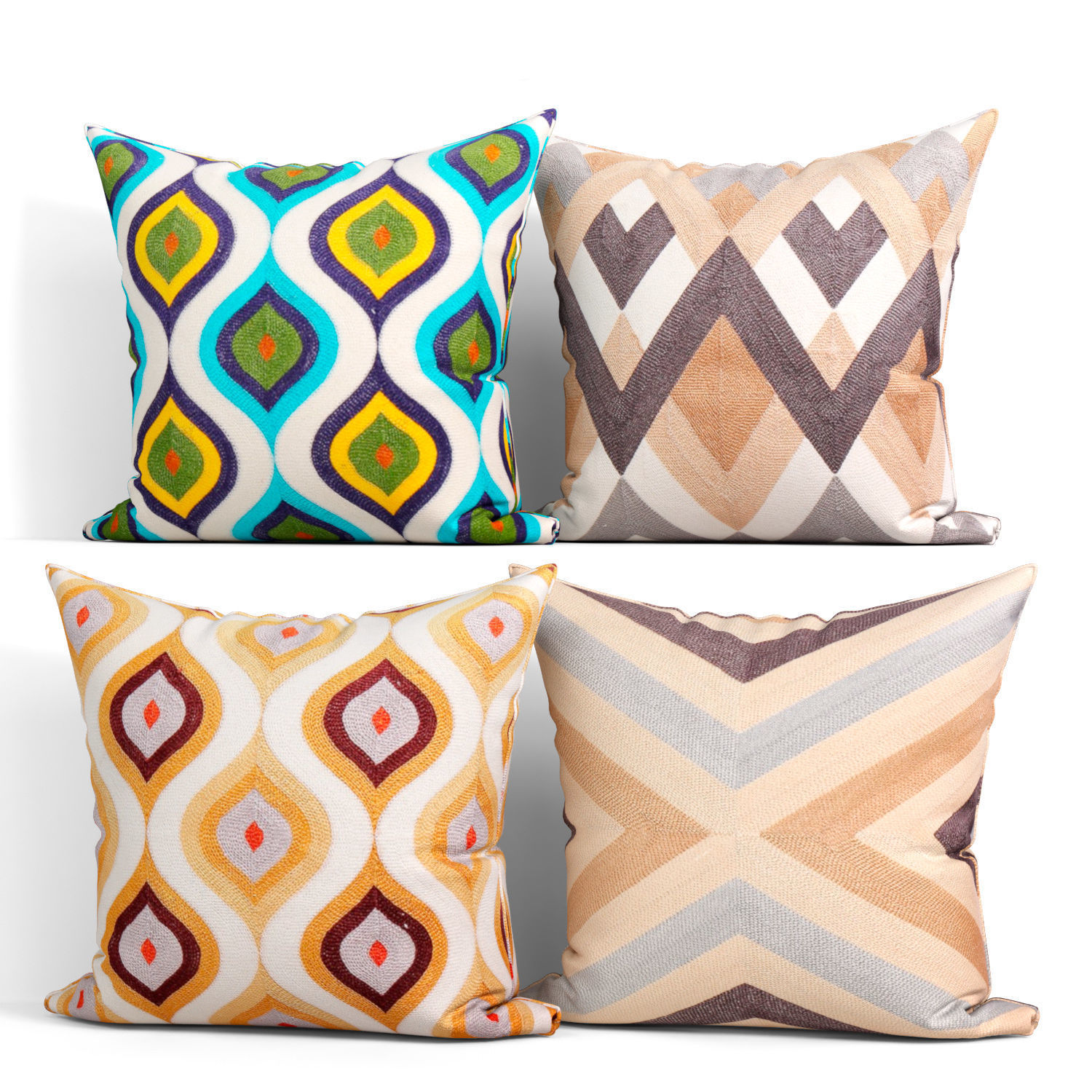 50 Decorative set pillow 250-299 3D model_11