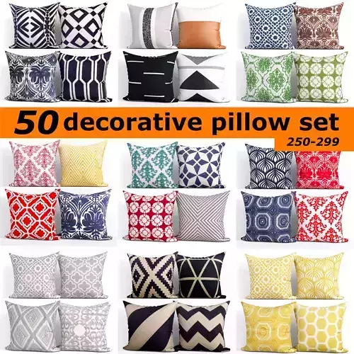 50 Decorative set pillow 250-299