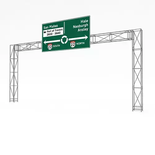 3D Traffic Sign Model 07
