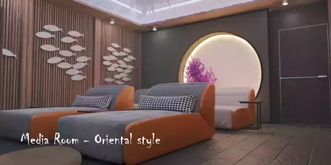 Media Room - Oriental Style