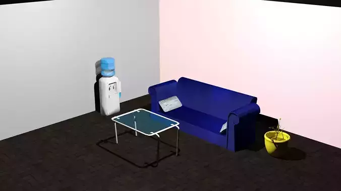 Office assets Free 3D model