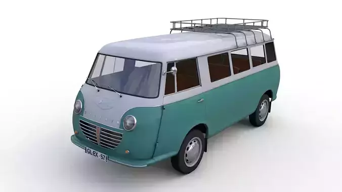 GOLIATH EXPRESS 1100 MINIBUS 1957 3D model