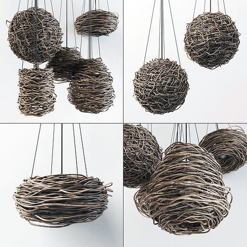 Branch decor lamp n5 3D model