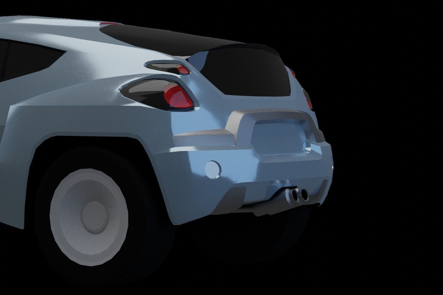 2001 Toyota RSC Concept  Low-poly 3D model_4