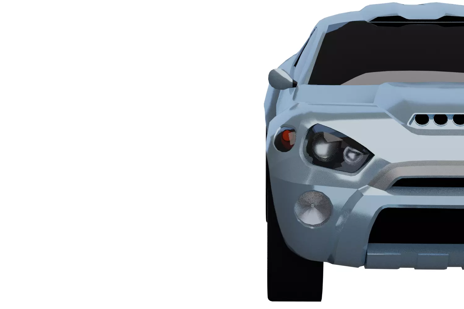 2001 Toyota RSC Concept  Low-poly 3D model_0