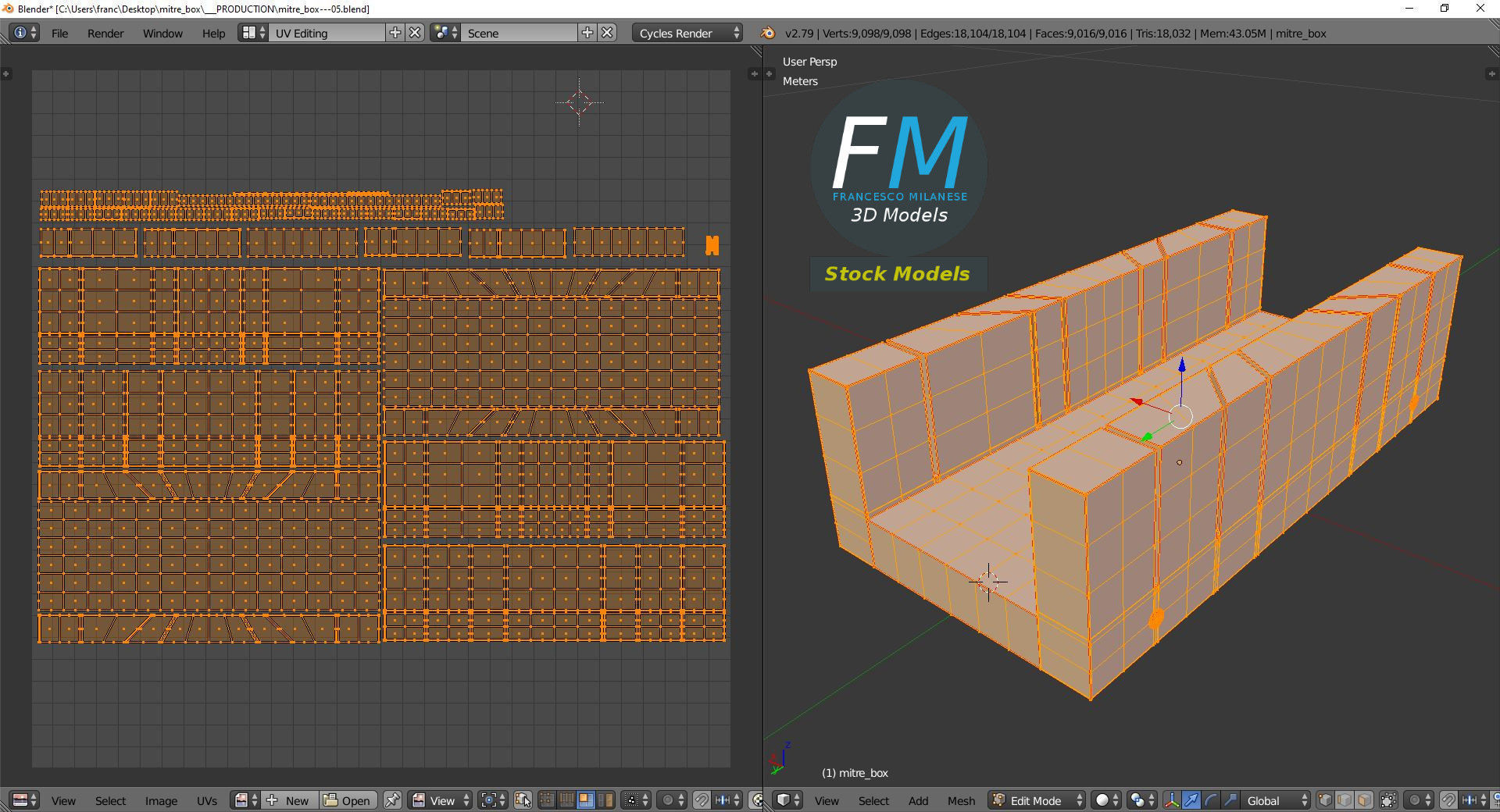 Mitre box 3D model_10