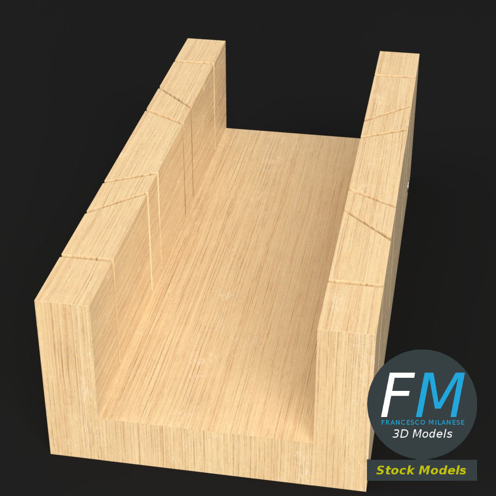 Mitre box 3D model_2