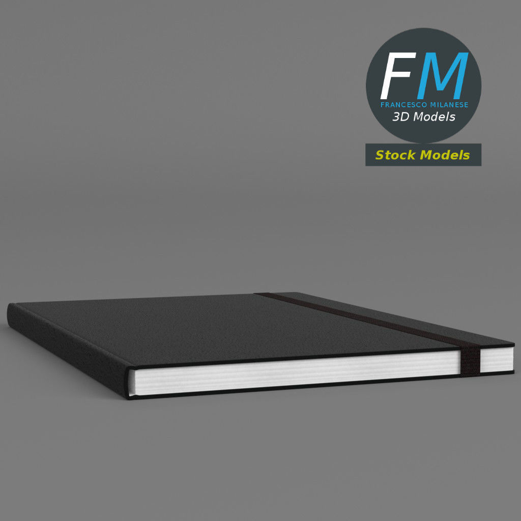 Sketchbook notebook 3D model_3