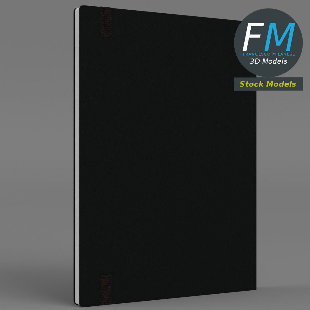 Sketchbook notebook 3D model_4