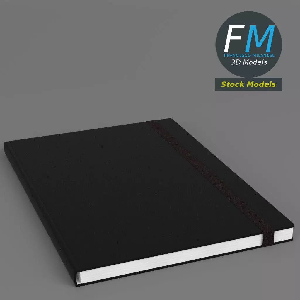 Sketchbook notebook 3D model_0