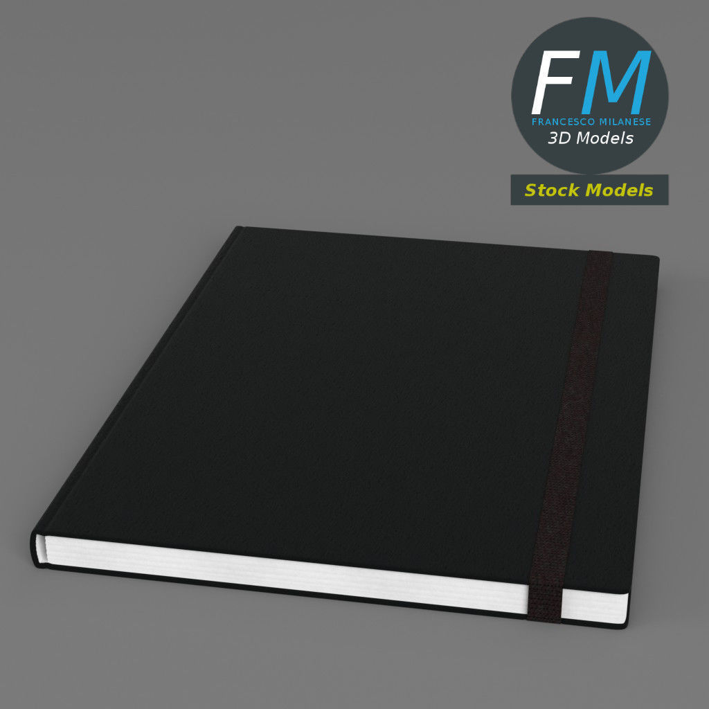 Sketchbook notebook 3D model_2