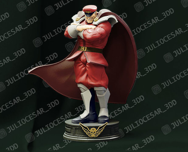 Street Fighter - M Bison Shadaloo dictator 3D print model