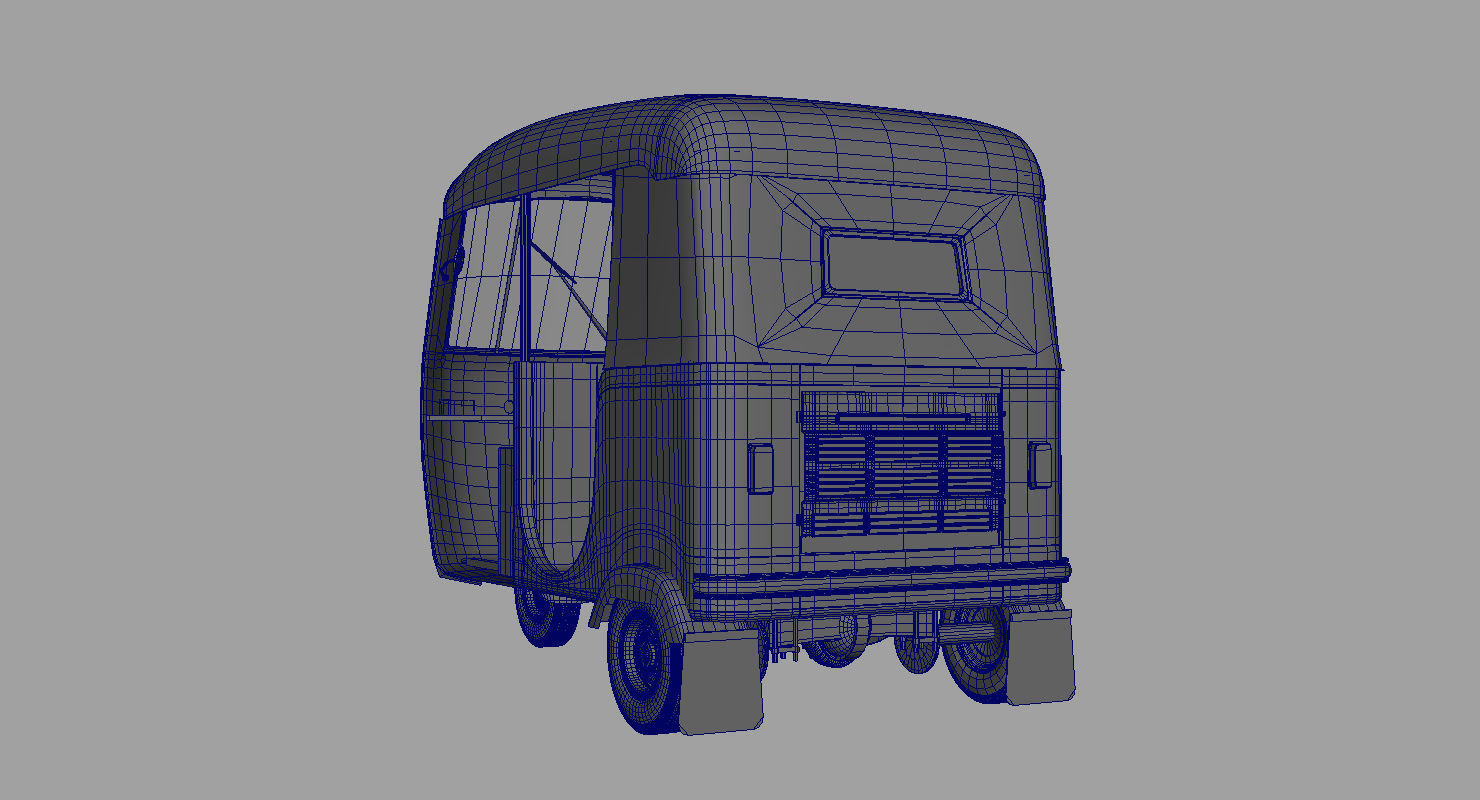 Auto rickshaw 3d model 3D model_1