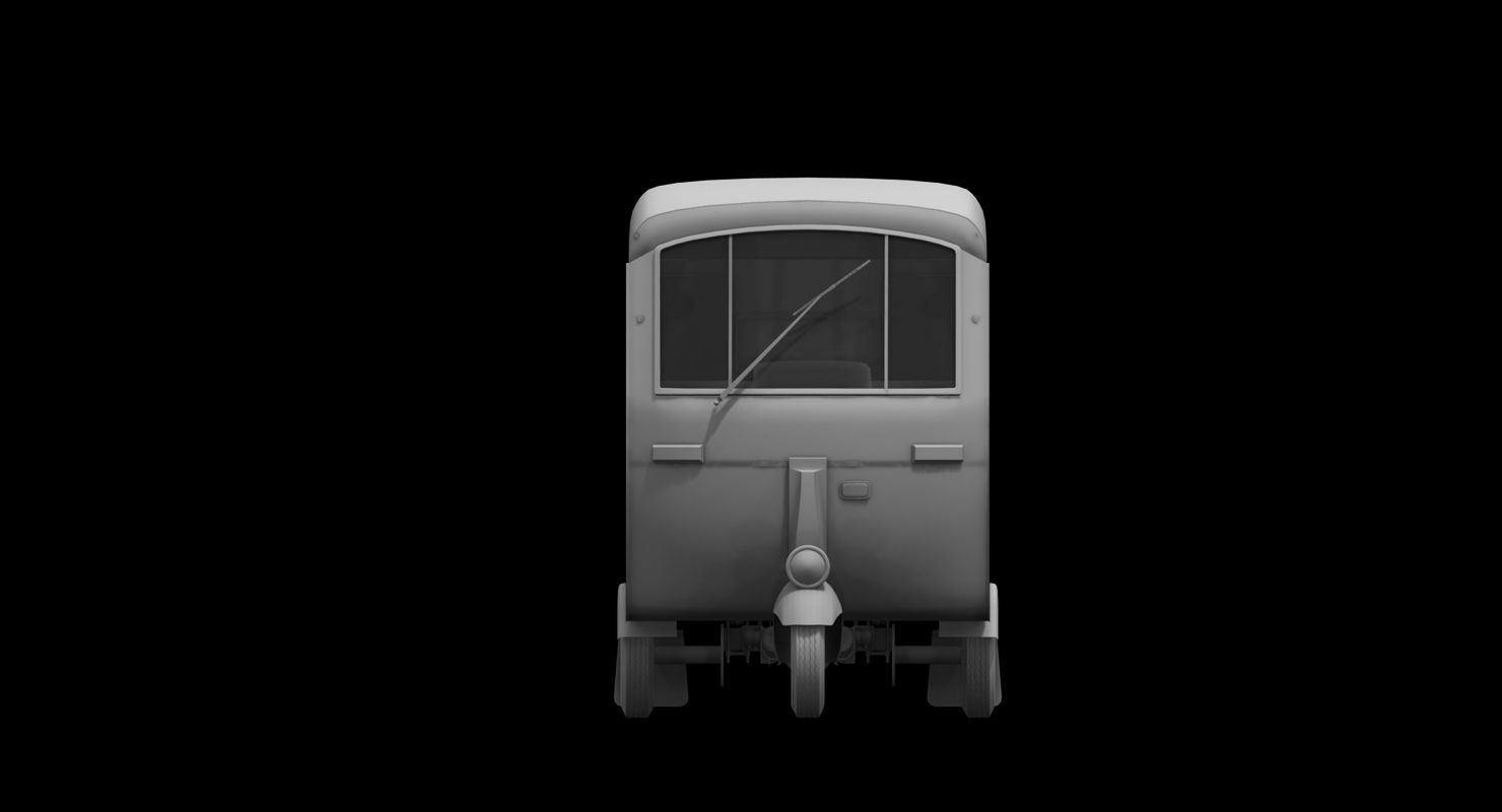 Auto rickshaw 3d model 3D model_3