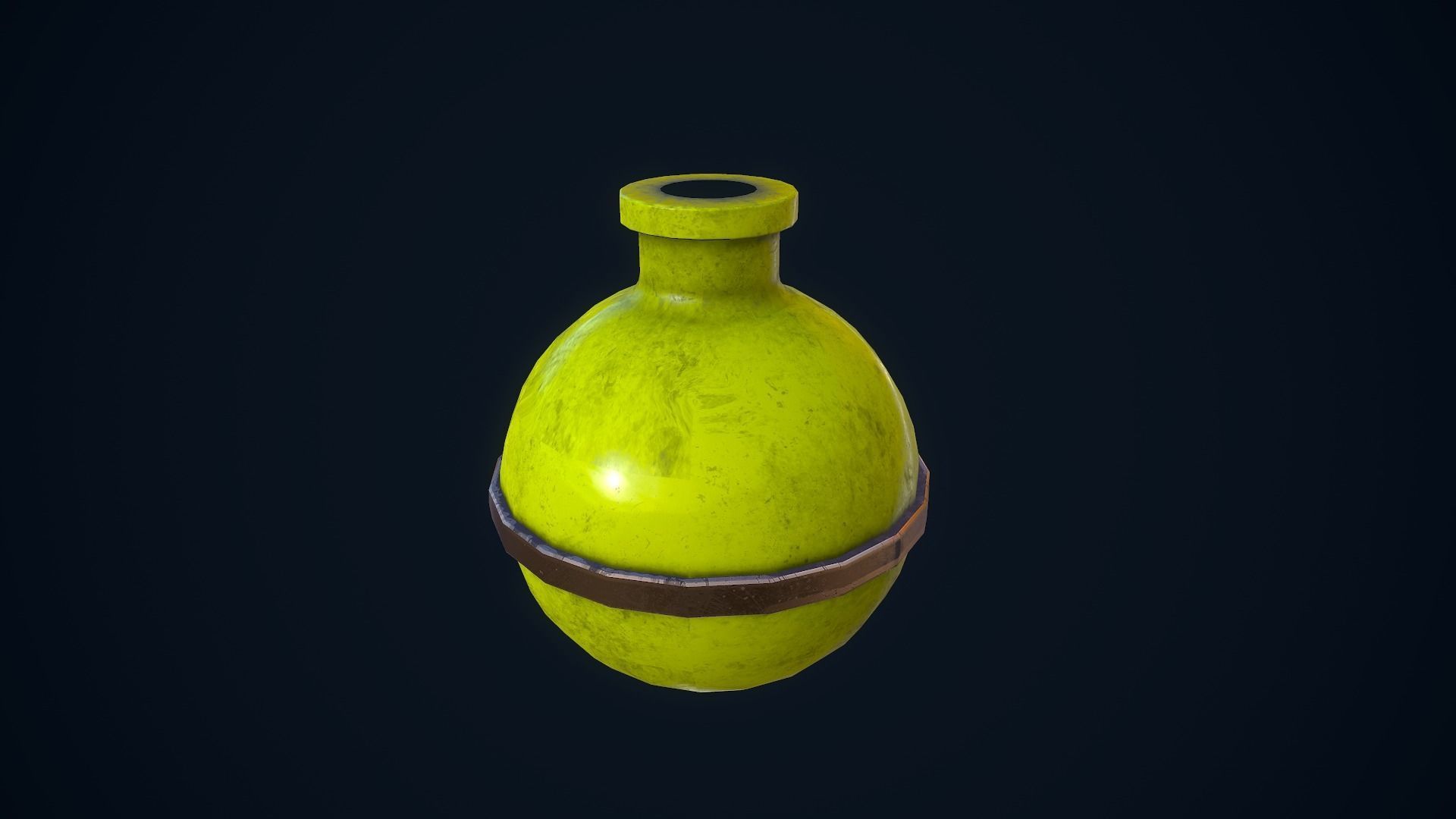 Potion Bottles Low-poly 3D model_8